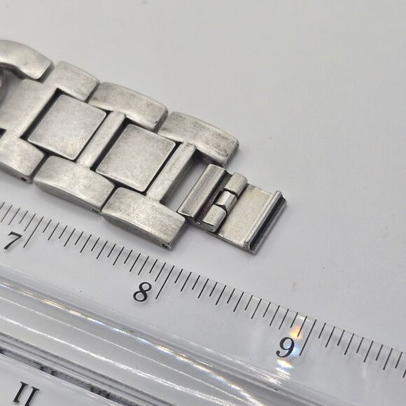 Premier Designs Womens MOP Watch Bold Chunky Chain Curb Link Bracelet RUNS EUC - Picture 8 of 10